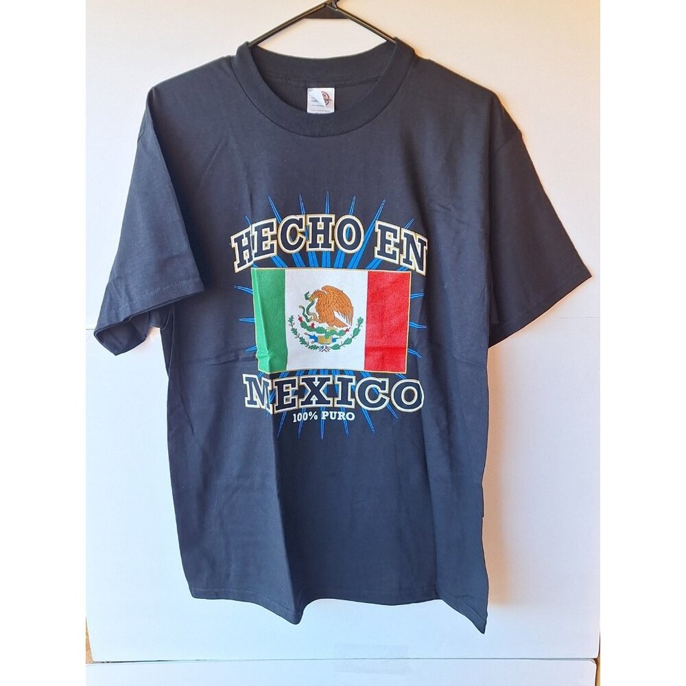 VINTAGE HECHO EN MEXICO - 100% PURO - BLACK - Large SIZE T SHIRT!